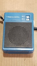 Radio Shack Realistic AM/FM Portable Transistor Radio Blue - Working