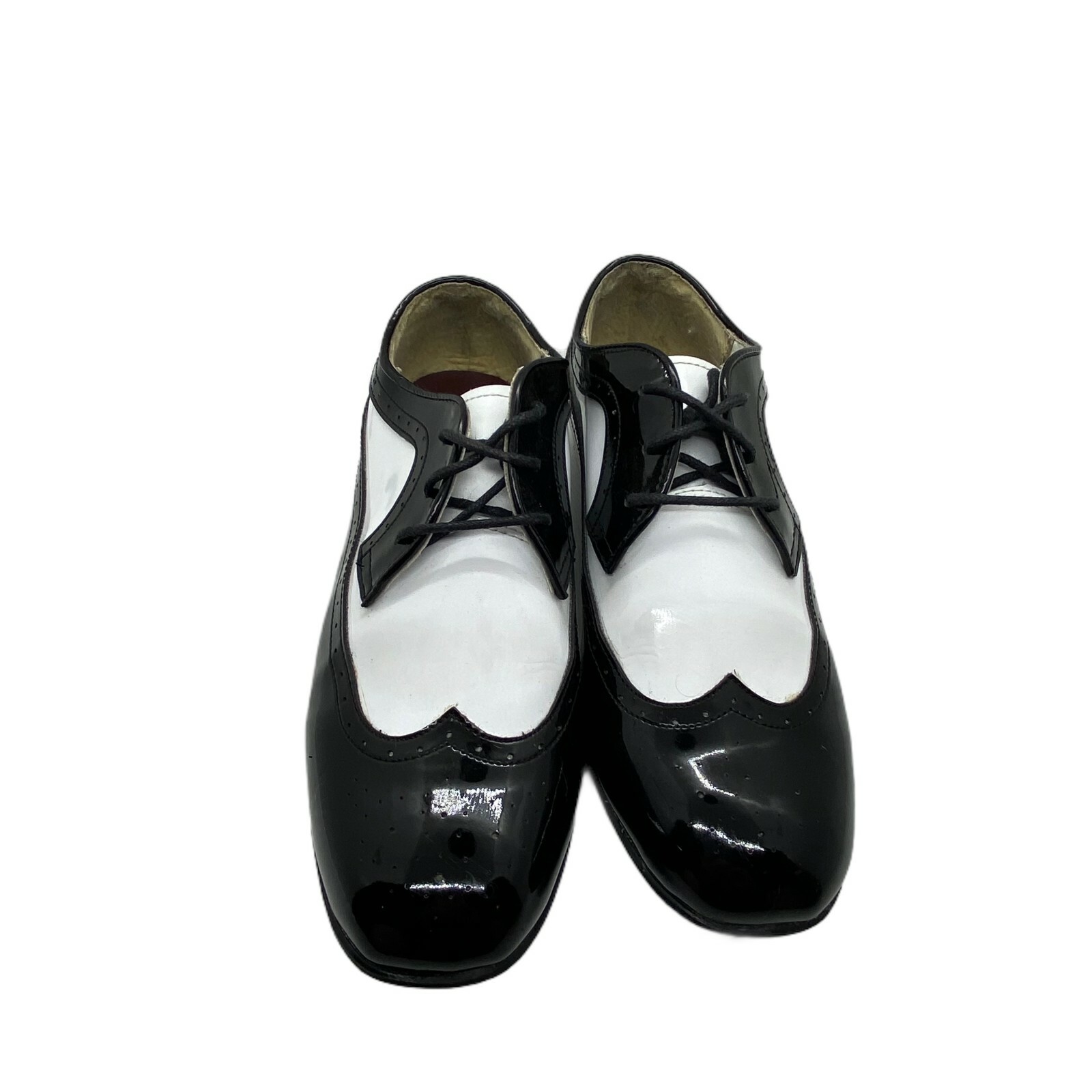 SAOLA Andrew Fezza Oxford scarpe uomo taglia 6 bianco nero tutto uomo stringate Dapper