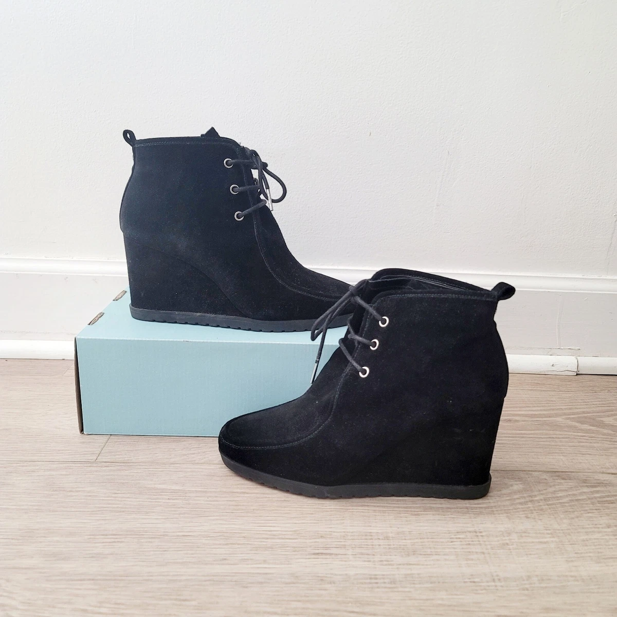 Michael Michael Kors Tamara Lace Up Boots Ankle Booties Suede