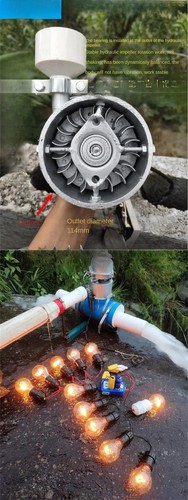 1000W 220V Hydroelectric Power Water Turbine Hydropower Generator Water Wheel - Picture 9 of 12