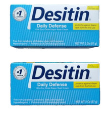 2 Desitin Daily Defense Zinc Oxide 1 Diaper Rash Cream From first Use 2 Oz Each