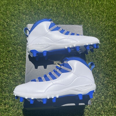 Size 10 - Jordan 10 TD Mid White Game Royal for sale online  display picture 3