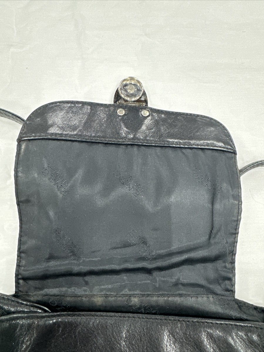 Enzo Angiolini leather backpack Enzo Angiolini S Vintage Mini Black Pebble Leather BackPack  main image 4