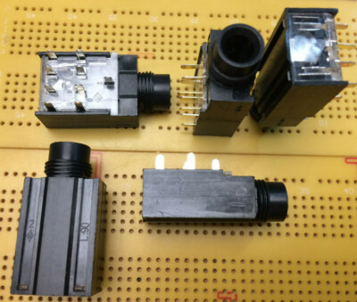 6,35 mm 1/4'' Stereo Klinkenbuchse mit DPDT isolierten Schalterkontakten PCB Mt. FC68021
