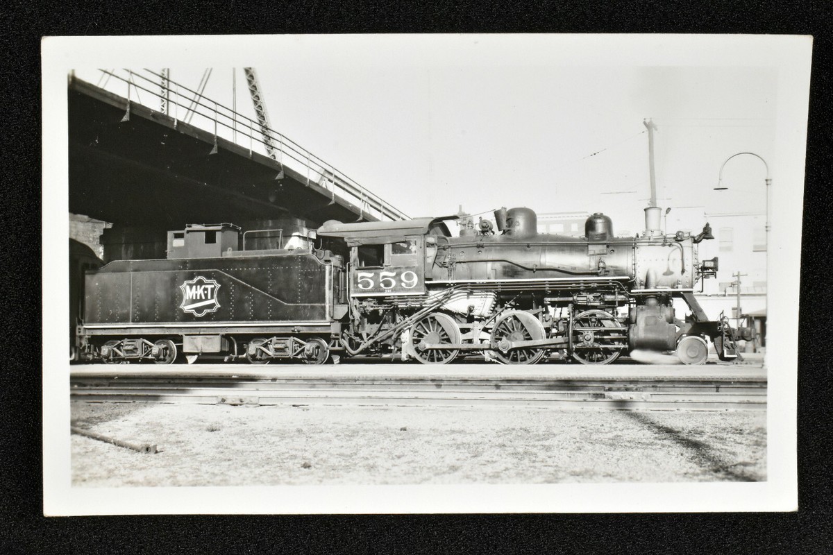 VTG RPPC Real Photo Postcard MKT Railroad 2-6-0 Locomotive #559 | eBay