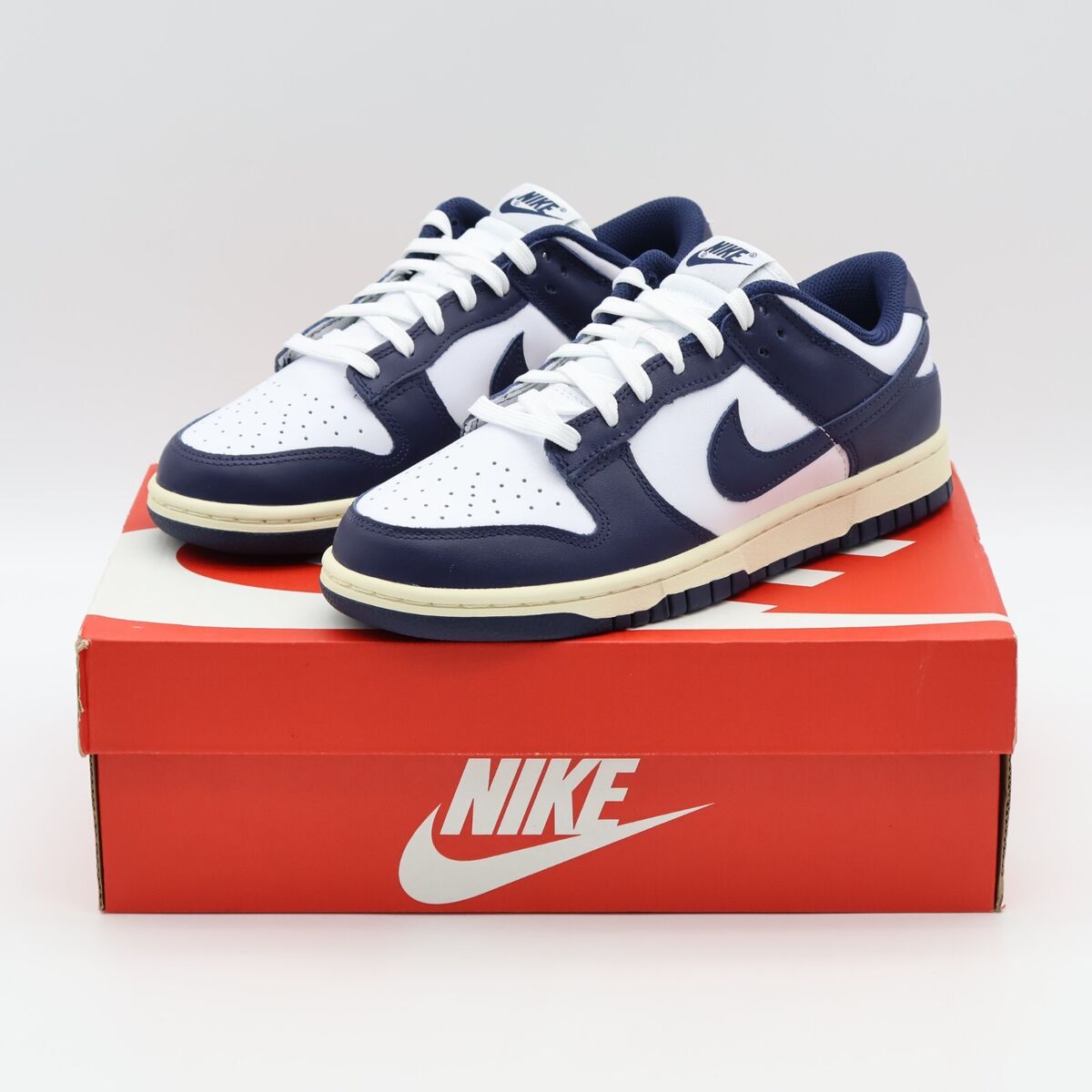 DD1503-115 Nike Dunk Low Vintage Navy White Midnight Navy DD1503-115 Nike Dunk Low Vintage Navy White Midnight Navy