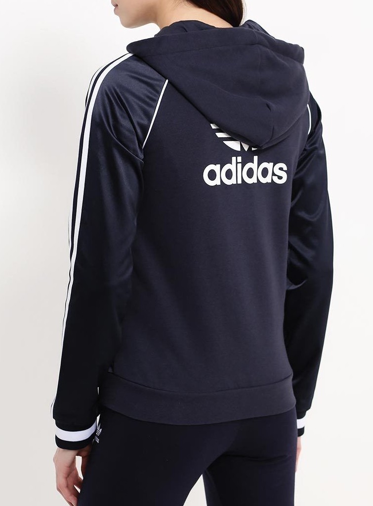 SMALL adidas Women's Slim Fit FZ HOODIE TRACK TOP JACKET