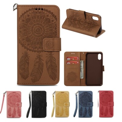 Hülle für Apple iPhone Xs Max  Flip Case Handyhülle Tasche Cover Traumfänger