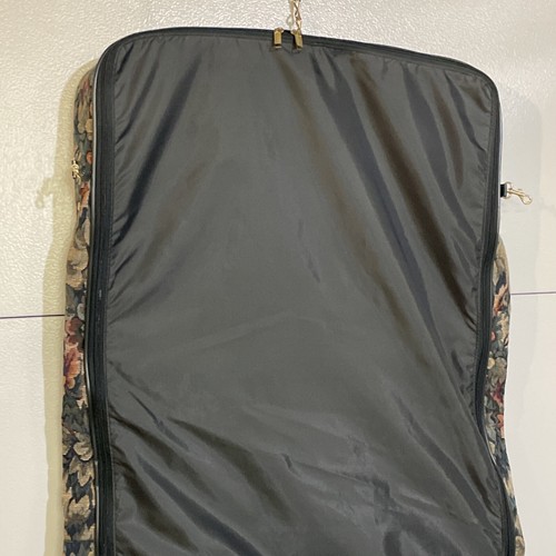 Vintage Jaguar Luggage Suit Garment Bag Floral Tapestry Hanging W/ Strap New - Picture 7 of 18