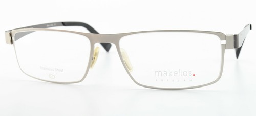 MAKELLOS Potsdam Brille Modell MES004 55-17 145 Stainless Steel Italy c2012 - Picture 3 of 10