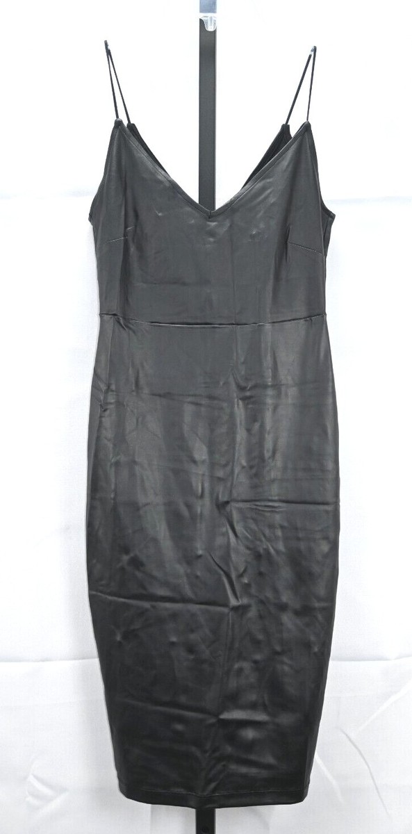 Classy Black Leather Dress Forever 21 Black Faux Leather Dress Size S RN#94981 Zip Back Classy Black Leather Dress Forever 21 Black Faux Leather Dress Size S RN#94981 Zip Back