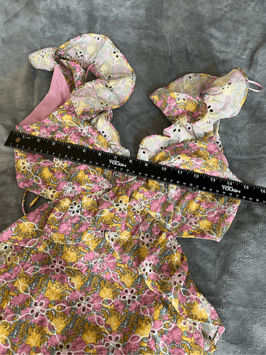 ASTR The Label Dress Womens Size XS Multicolor Olivette Floral Midi Ruffle NWT - Picture 8 of 14