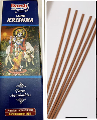 DARSH LORD KRISHNA Incense Stick Natural Fragrance AGARBATTI 6 Pack Of 18 Stick