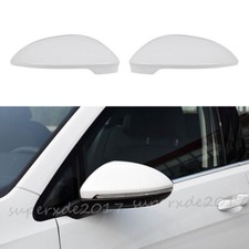 Weiß Spiegelkappen Gehäuse Für VW Golf VIII 2019-2023 Ohne Spurwechselassistent