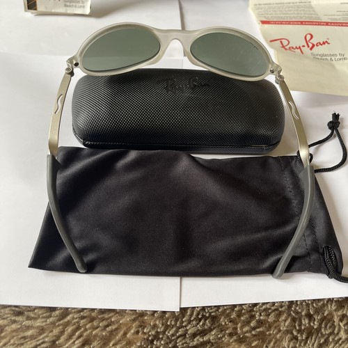 Ray-Ban BL U.S.A W2390 ORBS COMBO ELLIPSE MATTE CRYSTAL SILVER MIRROR SUNGLASSES - Picture 19 of 24