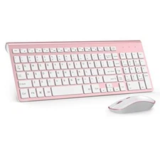 Wireless Keyboard Mouse J JOYACCES2.4G Compact and Ultra Slim Wireless Keyboa...