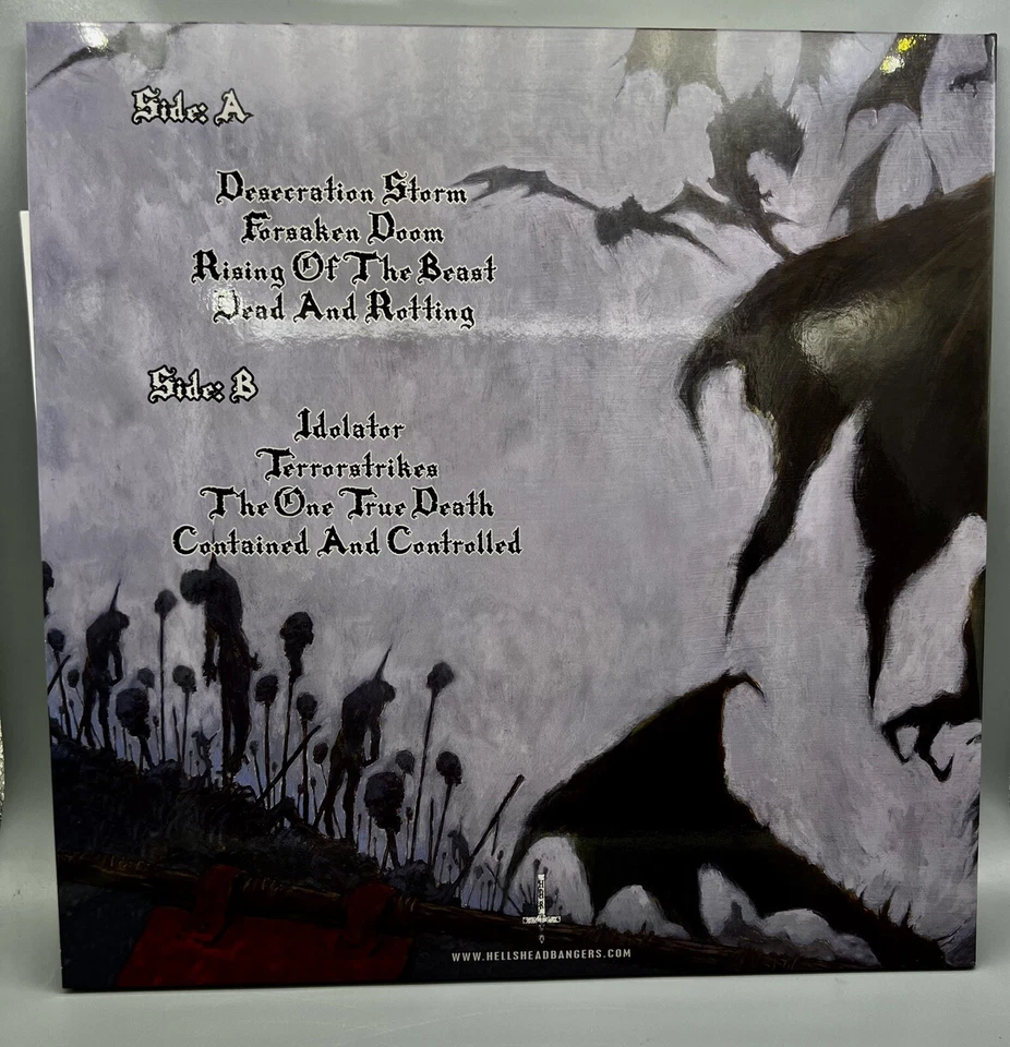 Cianide – Gods Of Death (2011 Vinyl Record) Death Metal LE Picture Disk Foto 2 de 4