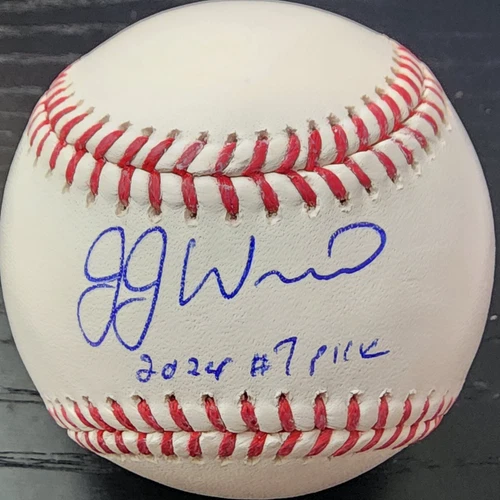 JJ Wetherholt Autographed OMLB Baseball Inscribed 2024 #7 Overall PROVA COA