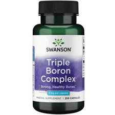 Triple Boron Complex, 3 mg, 250 Caps, Support for Bones & Brain Health Fresh