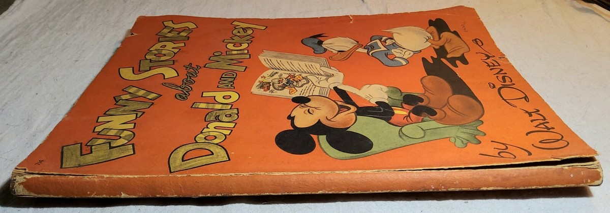 1945 DATED FUNNY STORIES ABOUT DONALD AND MICKEY BY WALT DISNEY