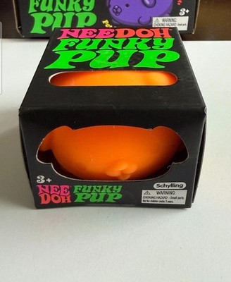 Schylling Nee Doh Funky Pup Orange Tik Tok Viral Stress Reliever GENUINE Needoh