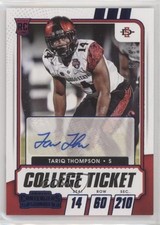 2021 Contenders Draft Picks Game Ticket Blue 64/99 Tariq Thompson #302 Auto 0c2