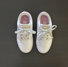 PUMA Carina 2.0 Endless Summer Lace Up Youth Girls Size 1.5C Sneakers White/Pink
