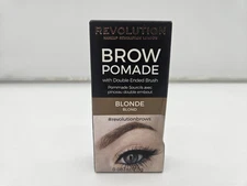 BLONDE MAKEUP REVOLUTION BROW POMADE WITH DOUBLE ENDED BRUSH SMUDGE PROOF