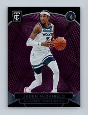 2024-25 Panini Totally Certified #129 Jaden McDaniels Mirror Purple