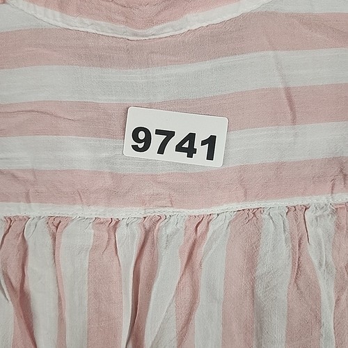 Camisa Antigua Azul Marino Para Mujer Pequeña Rosa Rayas Academia Ligera Exterior Clásica Y2K - Imagen 7 de 7