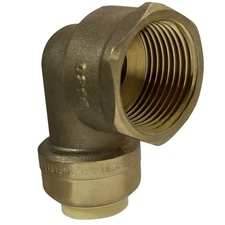 1 Pack XFTTING 1/2" Push Fit  X 3/4" FNPT Female Threaded Elbow