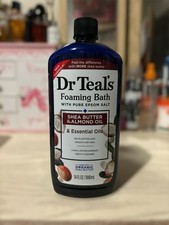 Dr Teal's Foaming Bath with Pure Epsom Salt, Shea Butter  Almond, 34 fl oz