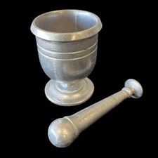 Wilton Armetale Mortar & Pestle Apothecary Pharmacy Grinder Cocktail Muddler Set