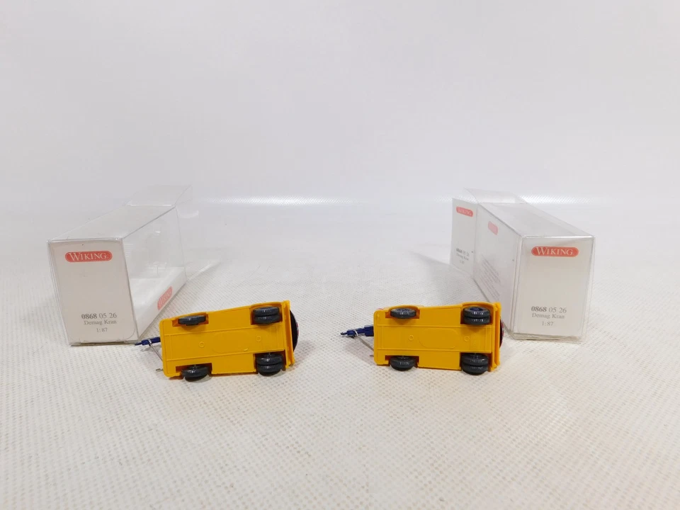 Wiking 1:87 H0 2X 0868 05 26 Modello Gru Mobilkran Demag Mint Box #EG882-0,5 - Immagine 3 di 4