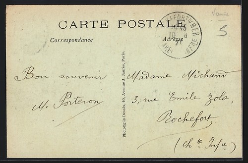 CPA La Puye, Vue générale du Couvent, côté Nord 1921 - Picture 2 of 2