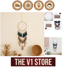 Stunning Large Blue Mix Dream Catcher - Handmade Boho Wall Decor Gift for Girls