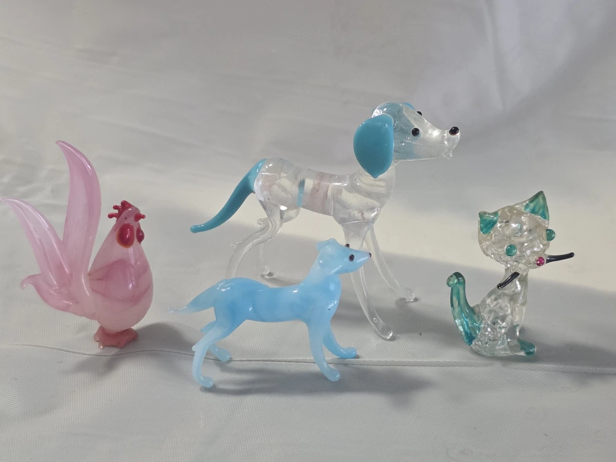 miniature blown glass animals products for sale | eBay