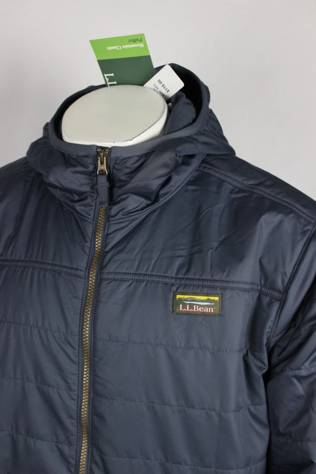 LL Bean Men's Mountain Classic Puffer Jacket 3XL Regular XXXL Gunmetal Hooded - Image 3 of 4