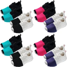 Haysandy 8 Pairs Dance Shoe Covers Over Medium, Rose, Purple, Blue, Black 