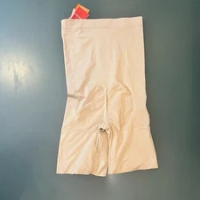 Spanx OnCore High Waist Mid-Thigh Shorts Soft Nude women's size medium skin new