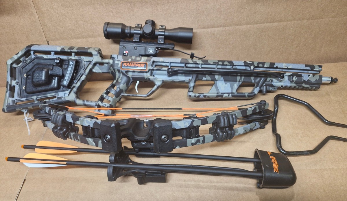 Wicked Ridge Rampage 360 ACUdraw Multi-line Scope Crossbow, Peak