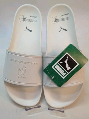 PUMA Leadcat G NJR Neymar Slides Men's US Size 12 Vaporous Gray Castlerock