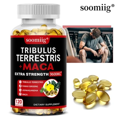 SOOMIIG Tribulu Terrestris With Maca, Ashwagandh, Panax Ginsen Endurance Enhancement