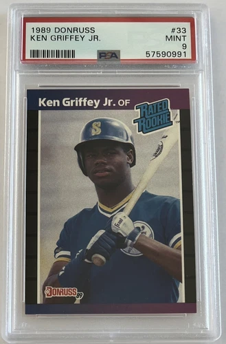 1989 Donruss Ken Griffey Jr. Rookie #33 PSA 9 Mint HOF Seattle Mariners (B238)#2