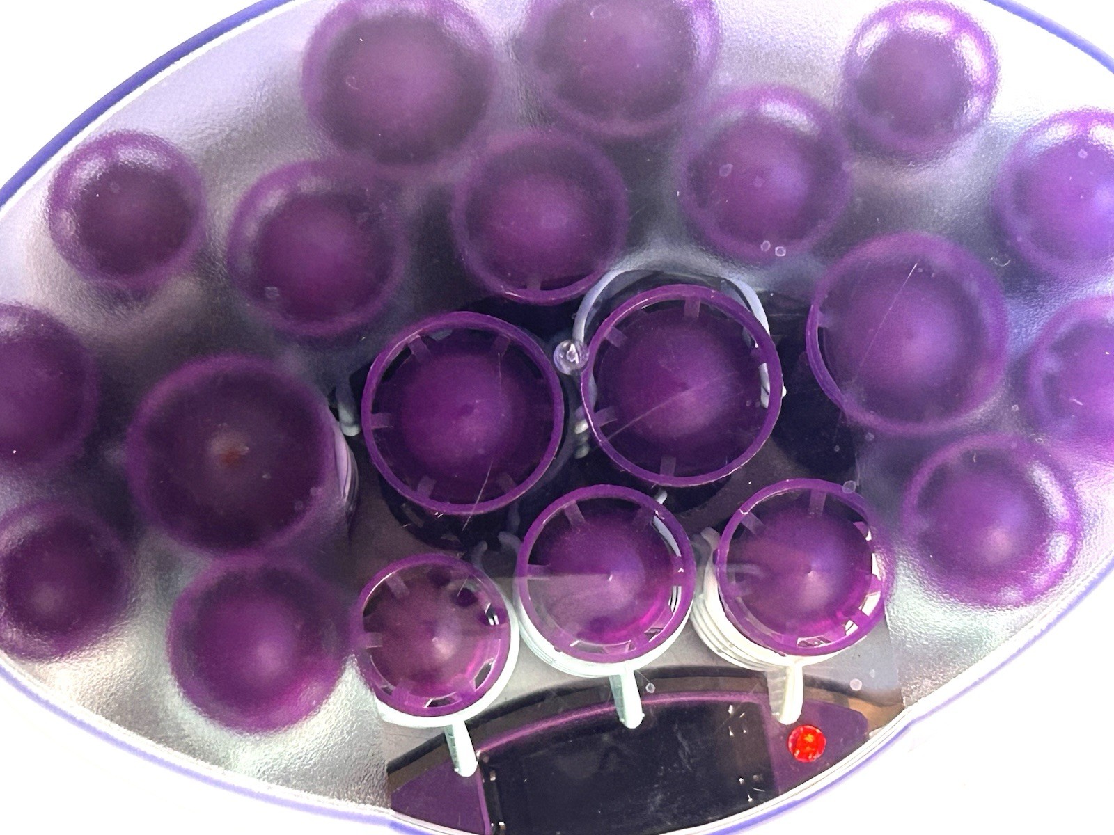 Remington Body Waves H-1080NW 20 Hot Roller Hair Curler Purple W/ Clips • Tested