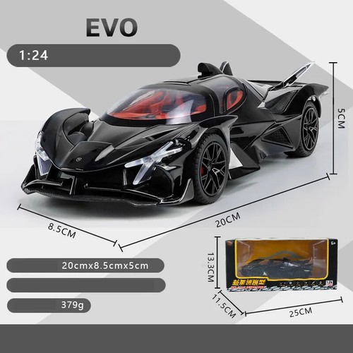 1:24 Apollo Project EVO Model Super Sport Racing Car Diecast Toy Vehicle Light - Bild 25 von 27
