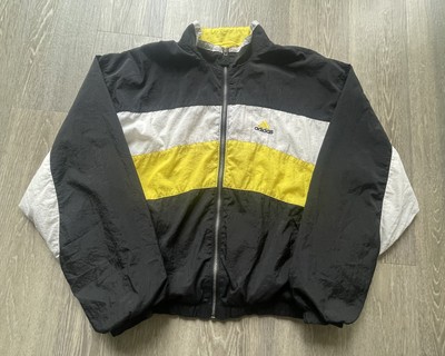 VTG 80s 90s Adidas Made in USA Colorblock Track Jacket Windbreaker 