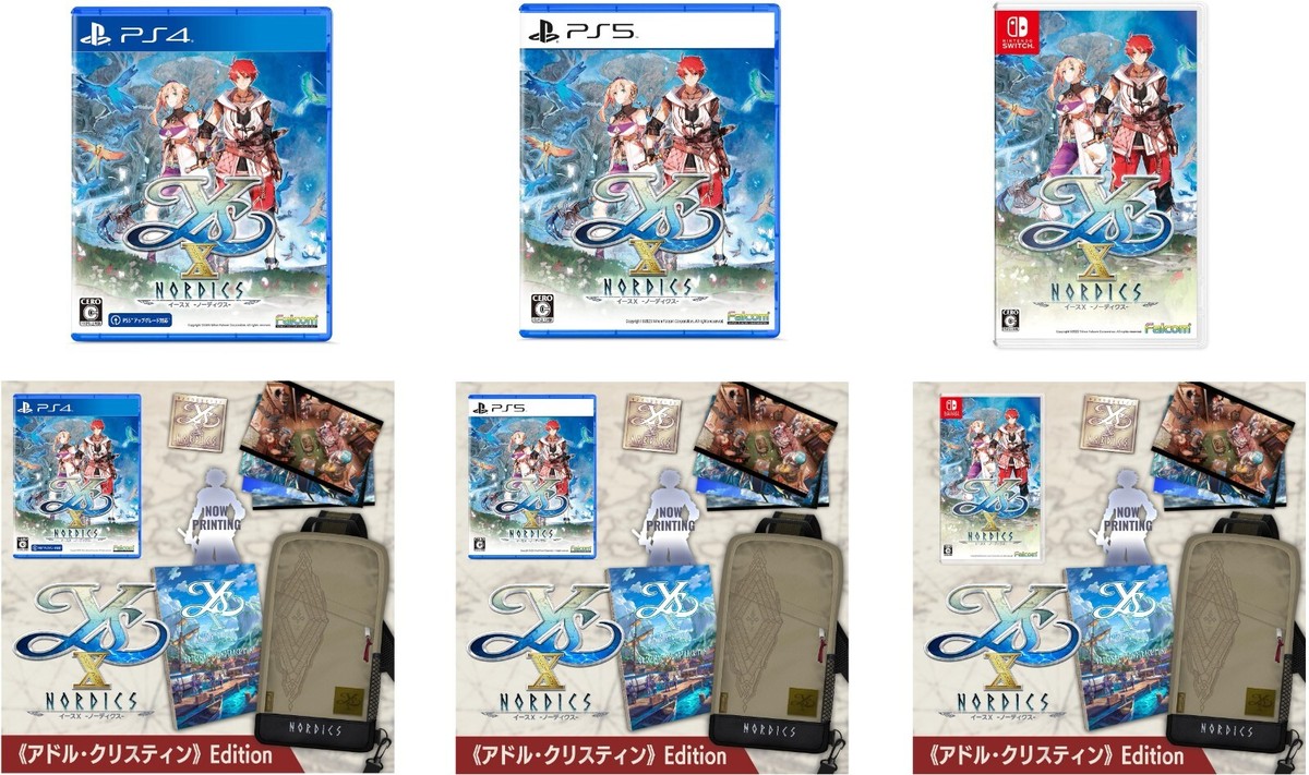 Ys X NORDICS PS4 PS5 SWITCH Video Games Japan Standard,Adol