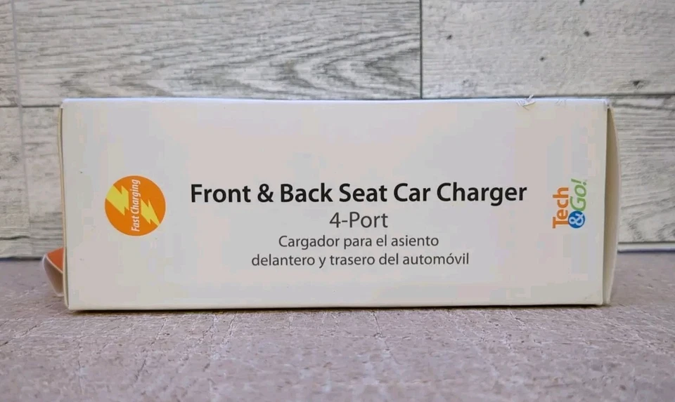 Tech and Go 9.6 Amp 4-Port Front and Back Seat Charger - Image 3 of 3