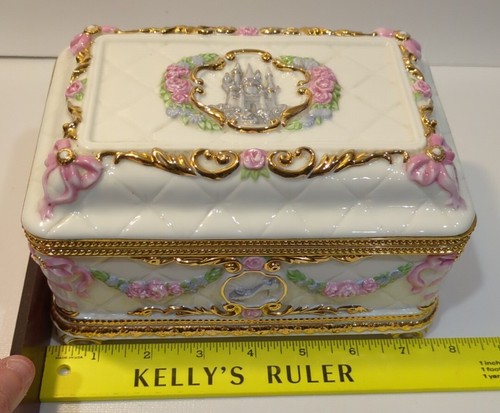 SELTENE House of Faberge Once upon a Dream Schmuckschatulle mit Spieluhr - Disney Cinderella - Bild 16 von 16